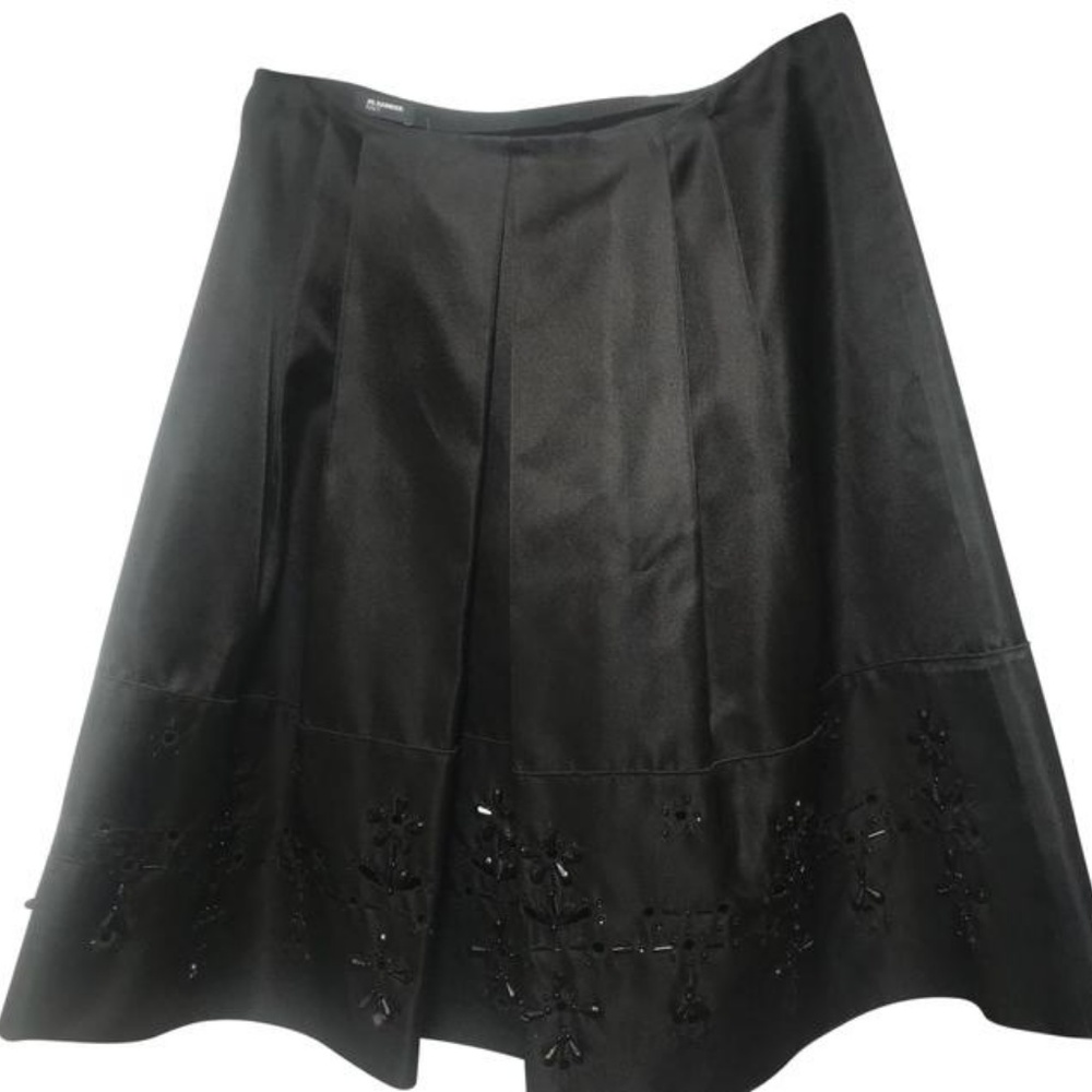 Jil Sander NAVY Pleated black skirt